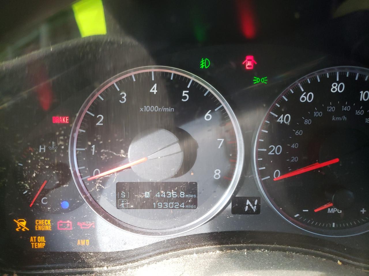 Photo 8 from auction – 2008 SUBARU OUTBACK 2. with VIN 4S4BP63C884356922