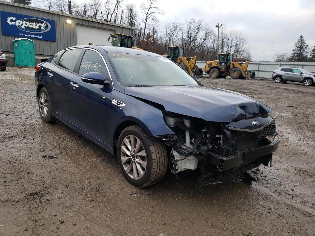 KIA OPTIMA LX 2017 with VIN 5XXGT4L34HG125533 - Photo from auction