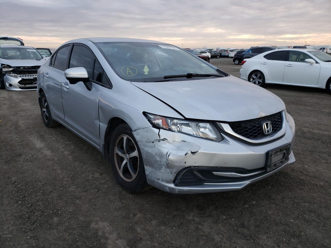 HONDA CIVIC SE 2015 with VIN 2HGFB2F74FH566799 - Photo from auction
