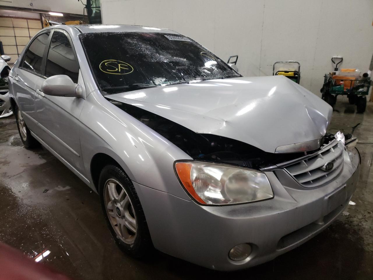 KIA SPECTRA LX 2005 with VIN KNAFE121555152256 - Photo from auction