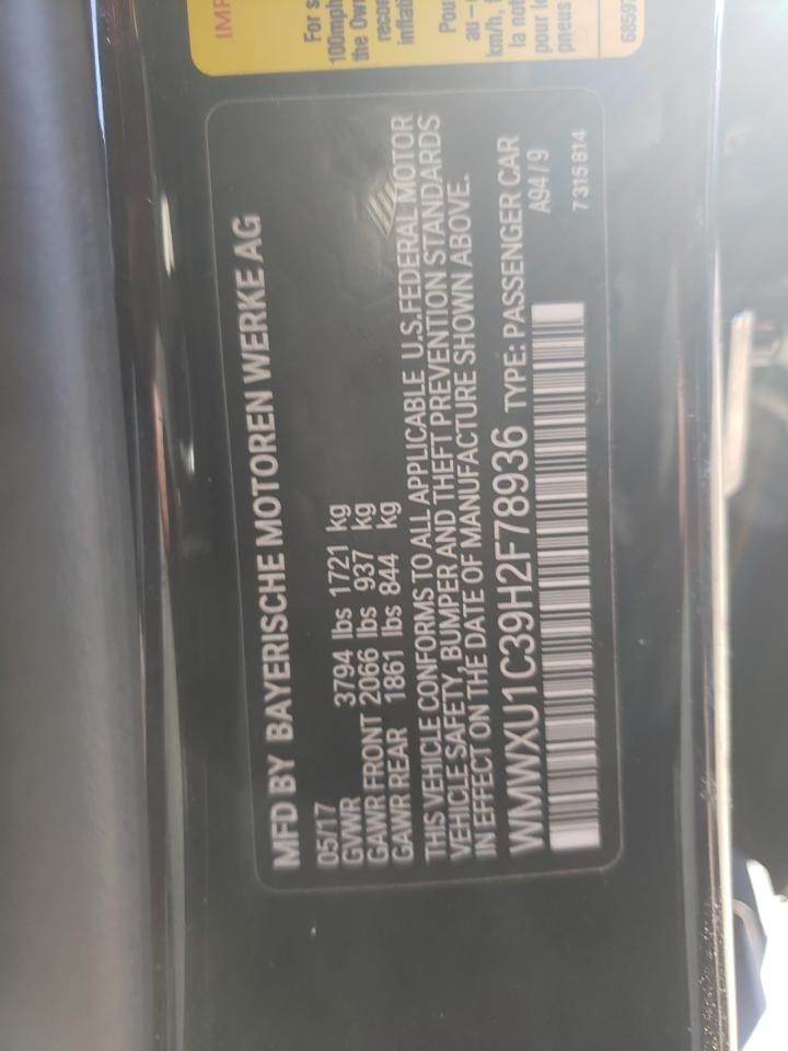 Photo 10 from auction – 2017 MINI COOPER with VIN WMWXU1C39H2F78936