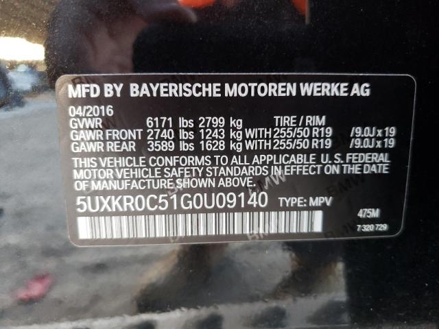Photo 10 from auction – 2016 BMW X5 XDRIVE3 with VIN 5UXKR0C51G0U09140