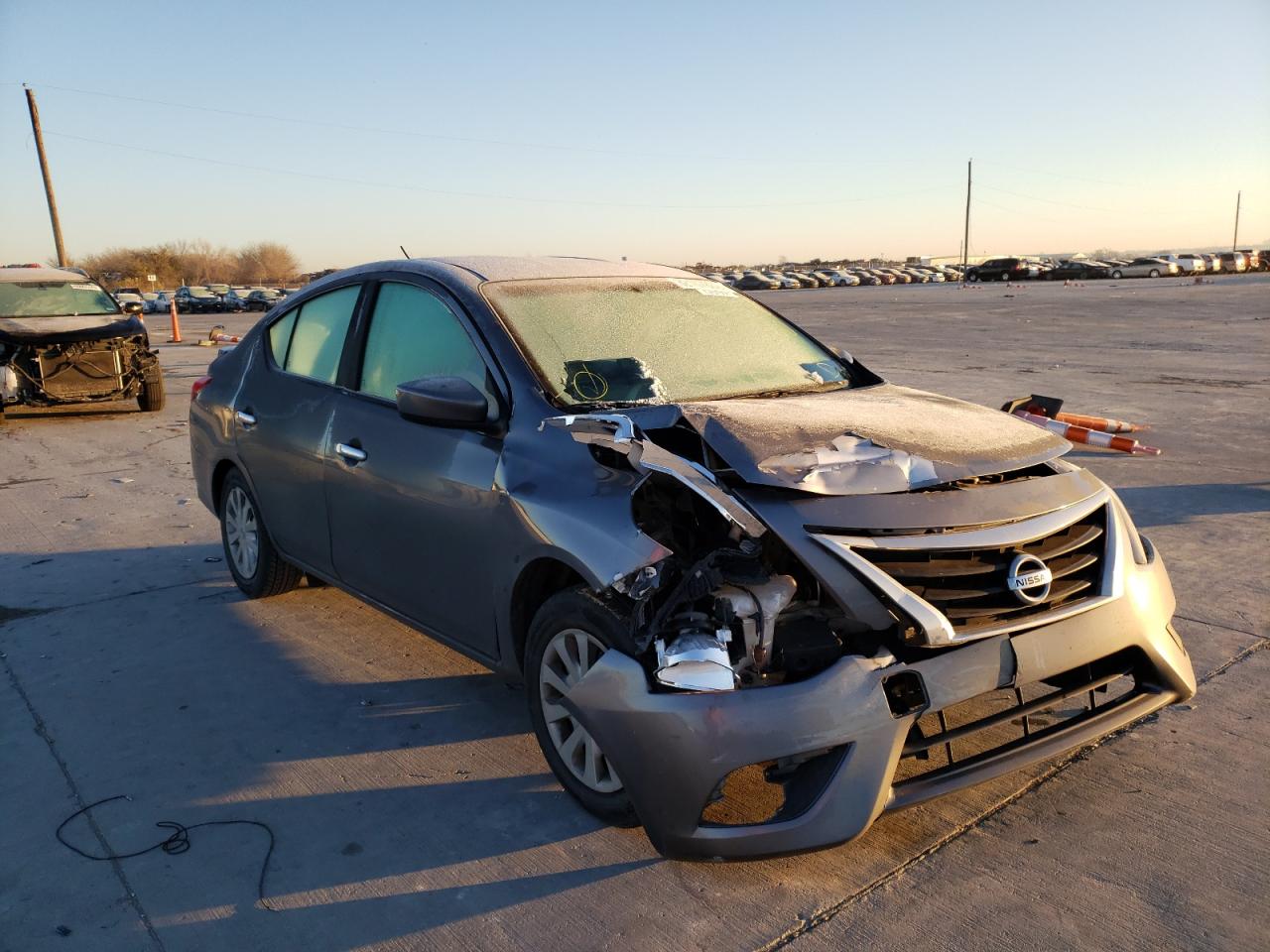 NISSAN VERSA S 2019 with VIN 3N1CN7AP3KL831763 - Photo from auction