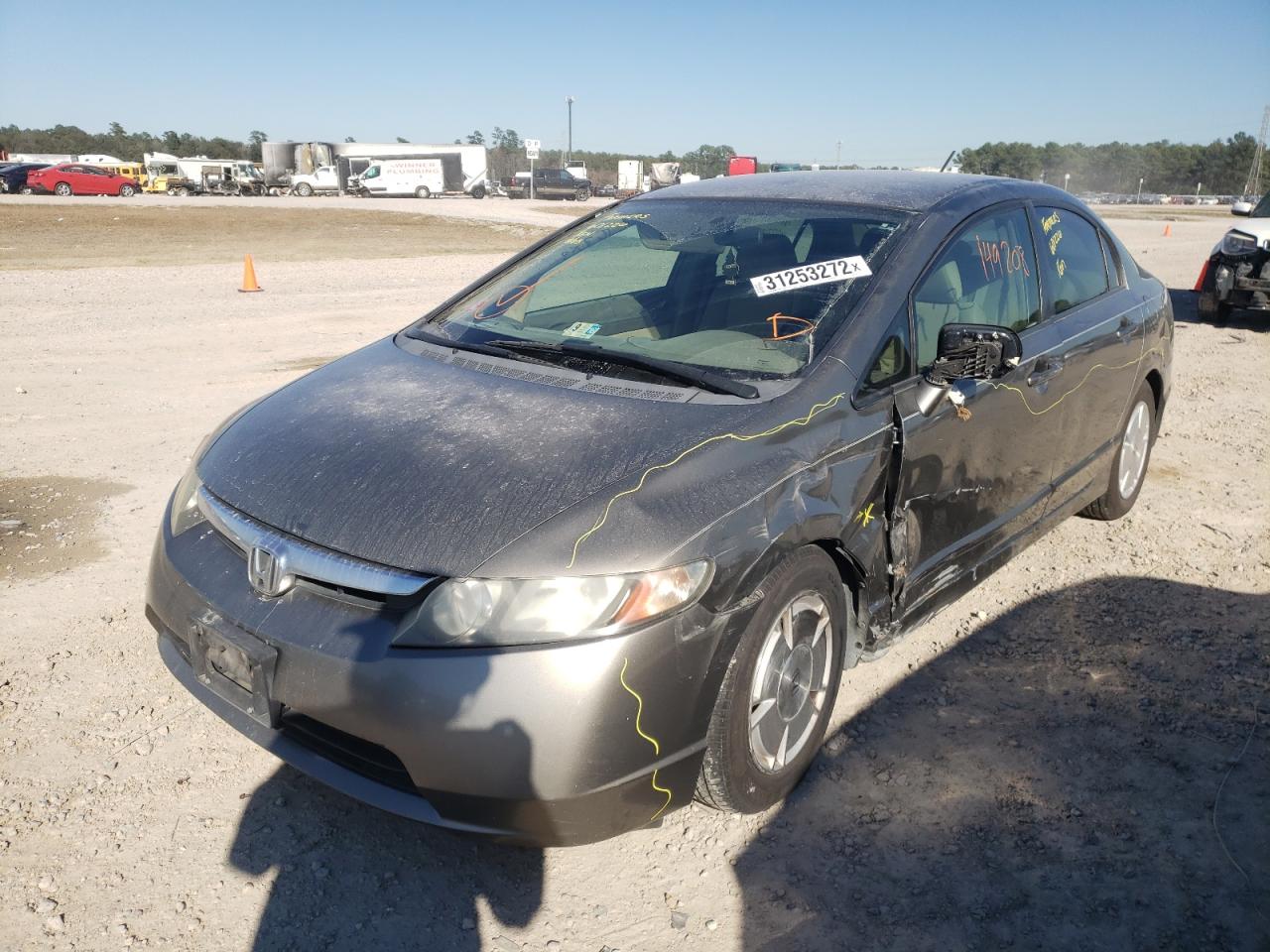 Photo 2 from auction – 2007 HONDA CIVIC HYBR with VIN JHMFA36247S023957