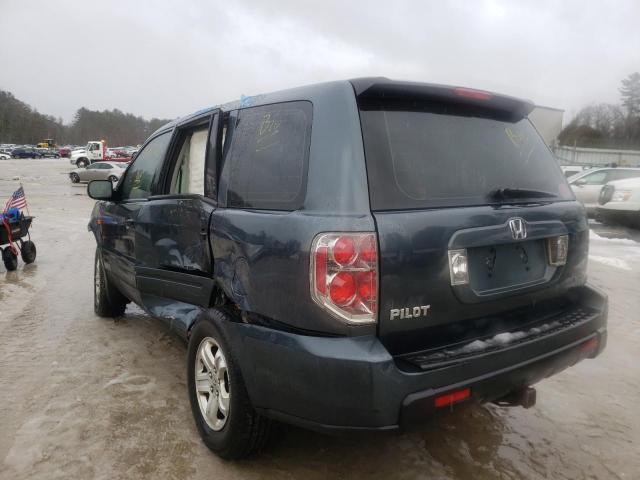 Photo 3 from auction – 2006 HONDA PILOT LX with VIN 2HKYF18166H525757