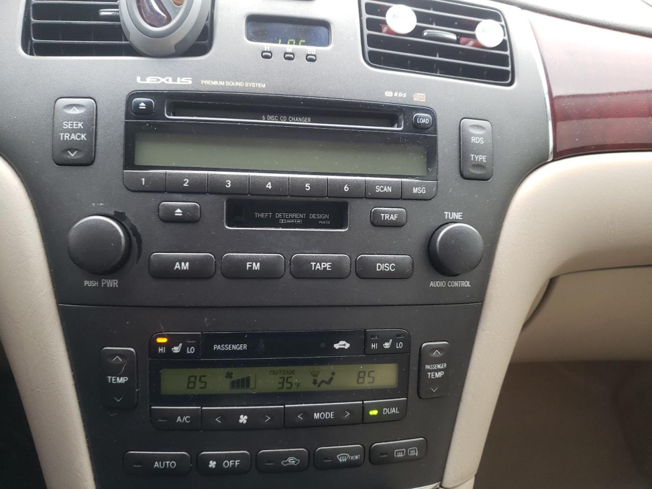 Photo 9 from auction – 2003 LEXUS ES 300 with VIN JTHBF30G930132960