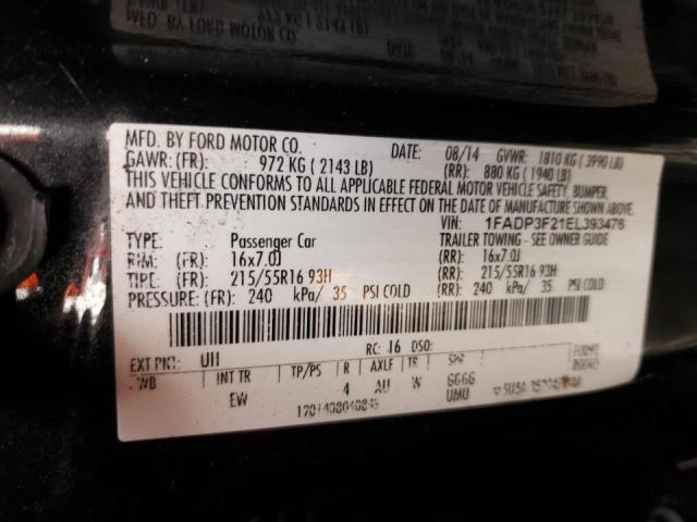 Photo 10 from auction – 2014 FORD FOCUS SE with VIN 1FADP3F21EL393476