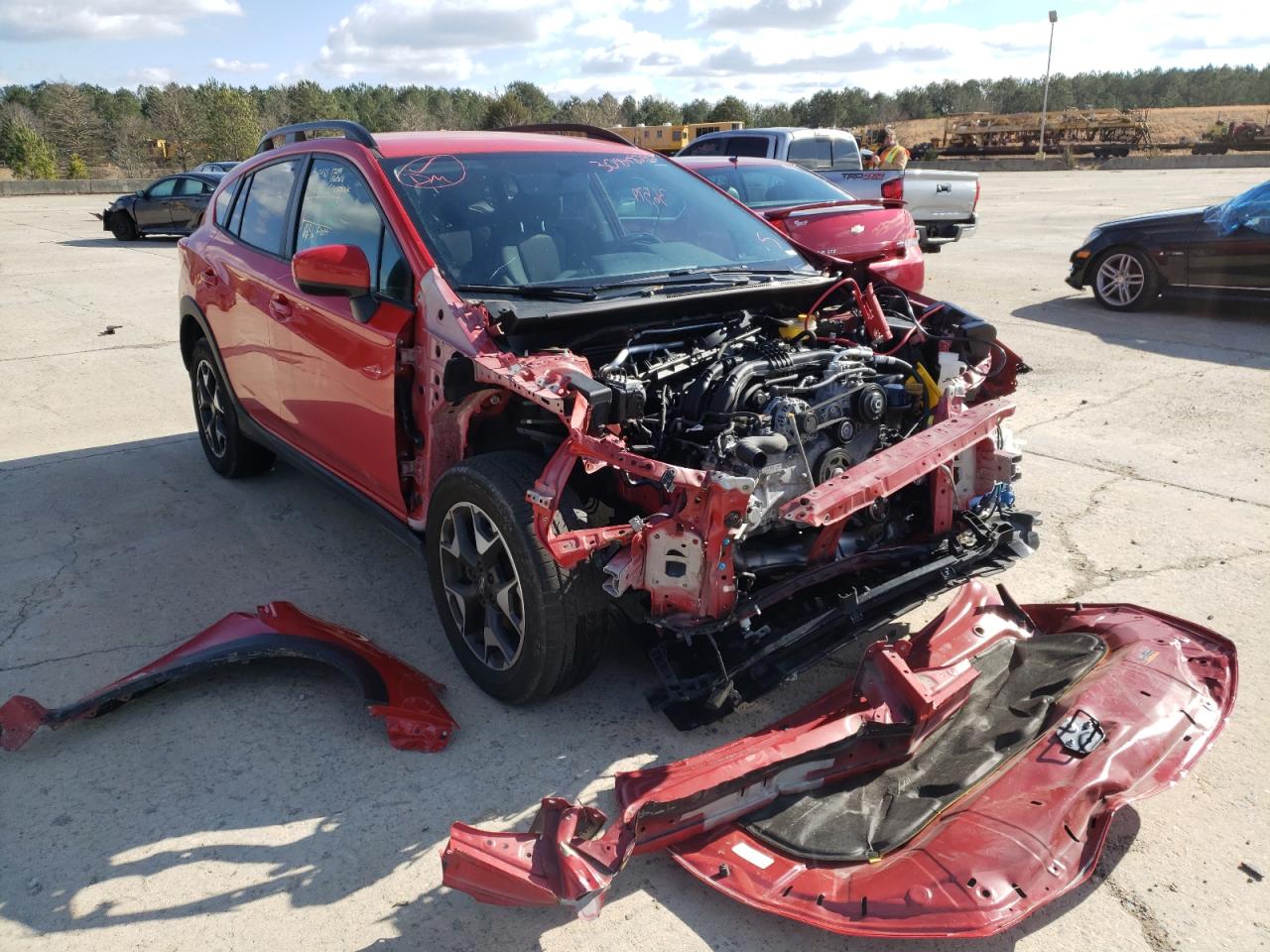 SUBARU CROSSTREK 2020 with VIN JF2GTACC4L9215027 - Photo from auction