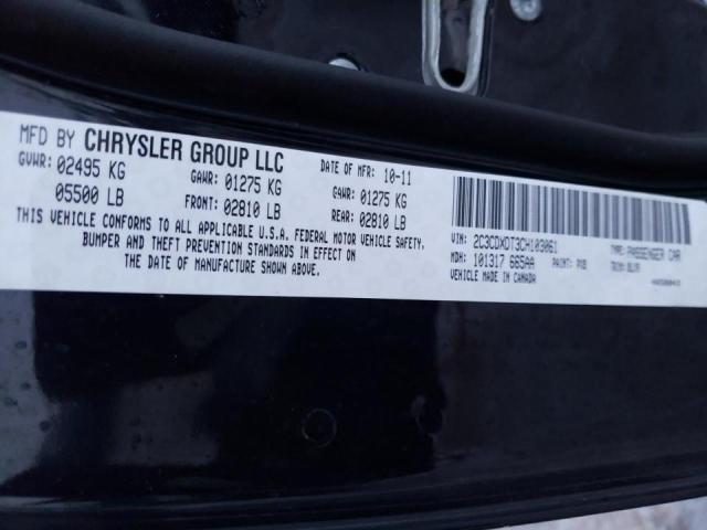 Photo 10 from auction – 2012 DODGE CHARGER R/ with VIN 2C3CDXDT3CH103061