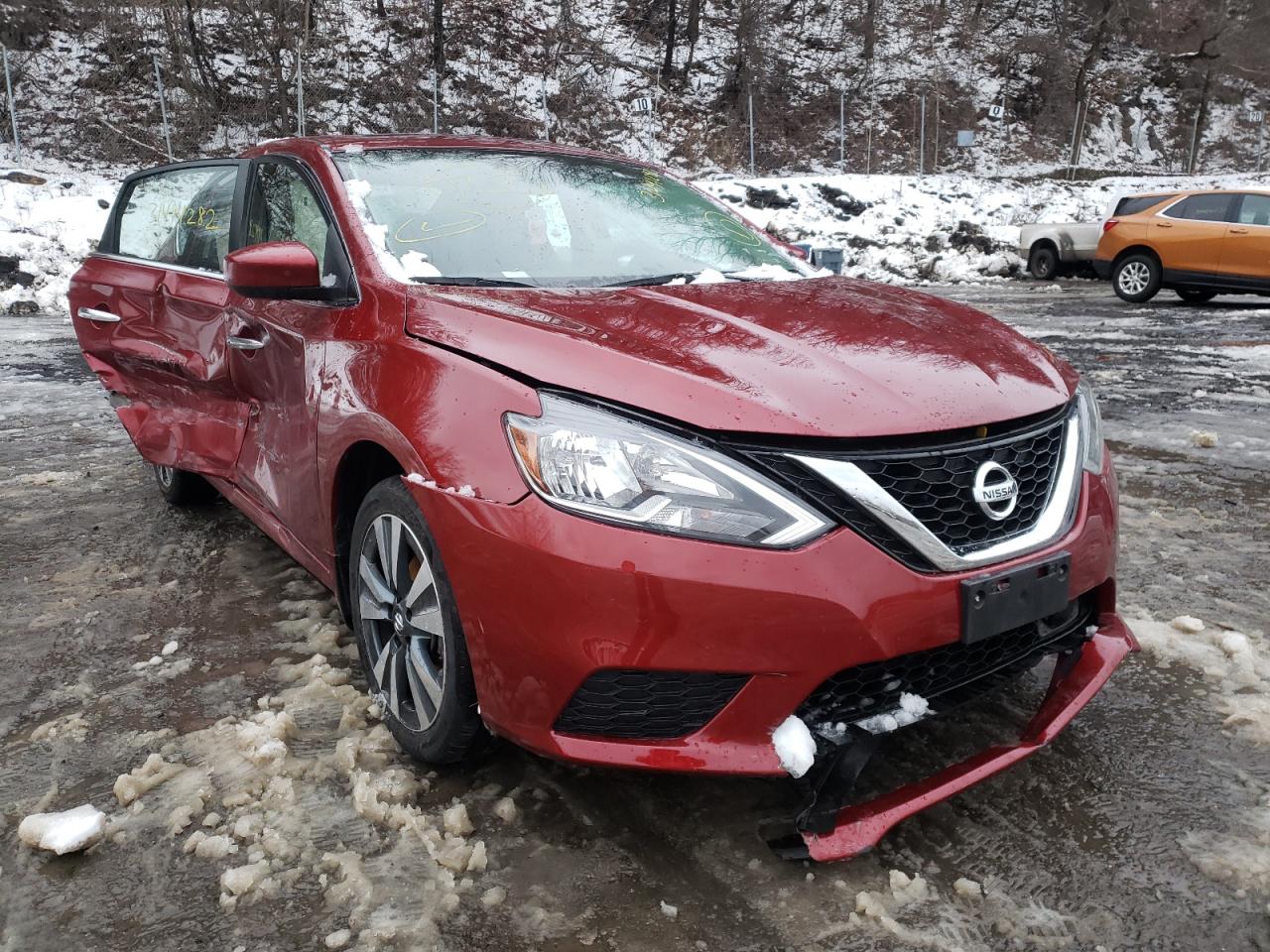 NISSAN SENTRA S 2019 with VIN 3N1AB7AP1KY255058 - Photo from auction