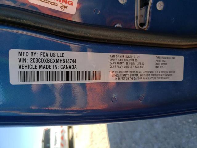 Photo 10 from auction – 2021 DODGE CHARGER SX with VIN 2C3CDXBGXMH618744