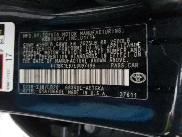 Photo 10 from auction – 2014 TOYOTA AVALON BAS with VIN 4T1BK1EB7EU097499