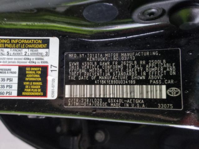 Photo 10 from auction – 2013 TOYOTA AVALON BAS with VIN 4T1BK1EB9DU034189