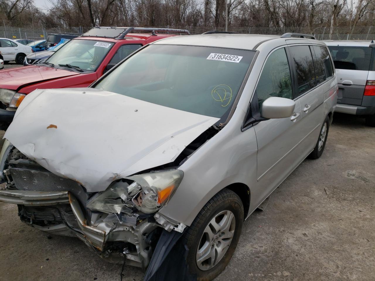 Photo 2 from auction – 2005 HONDA ODYSSEY EX with VIN 5FNRL38405B410135