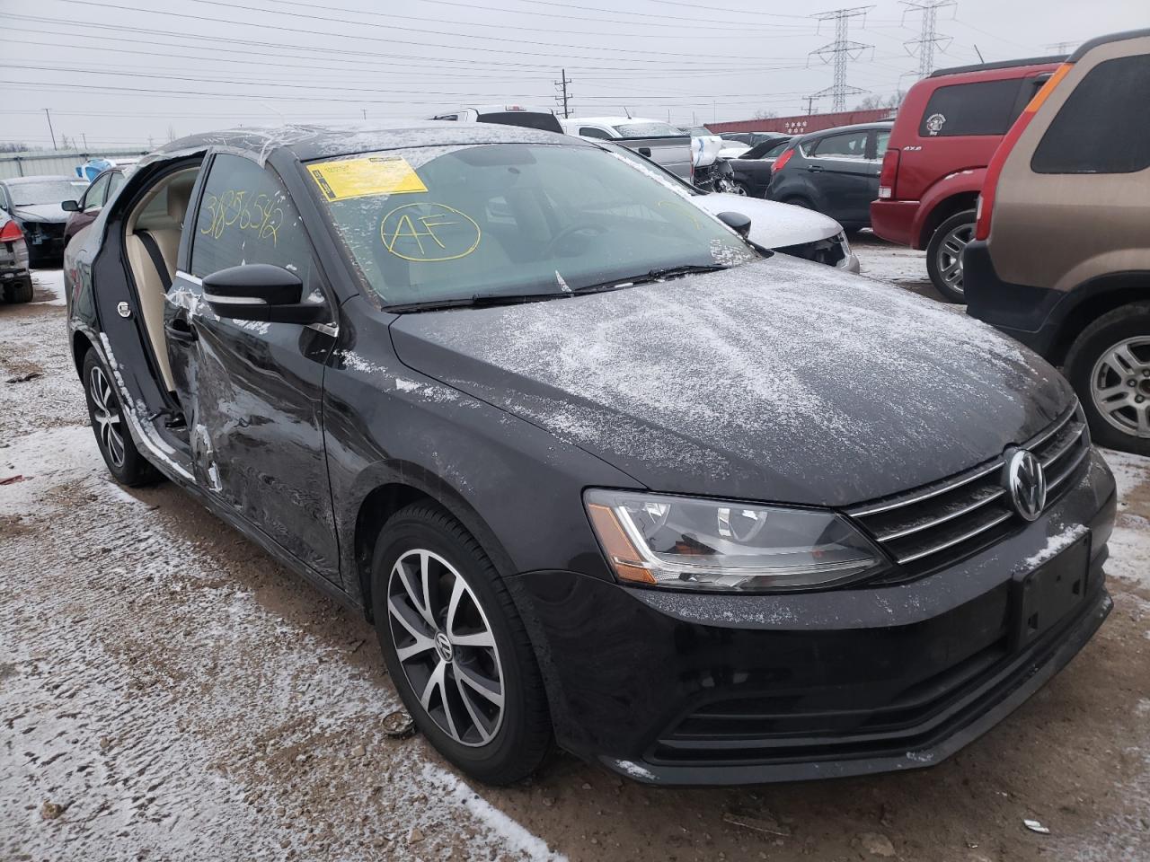 VOLKSWAGEN JETTA SE 2017 with VIN 3VWDB7AJ0HM226315 - Photo from auction