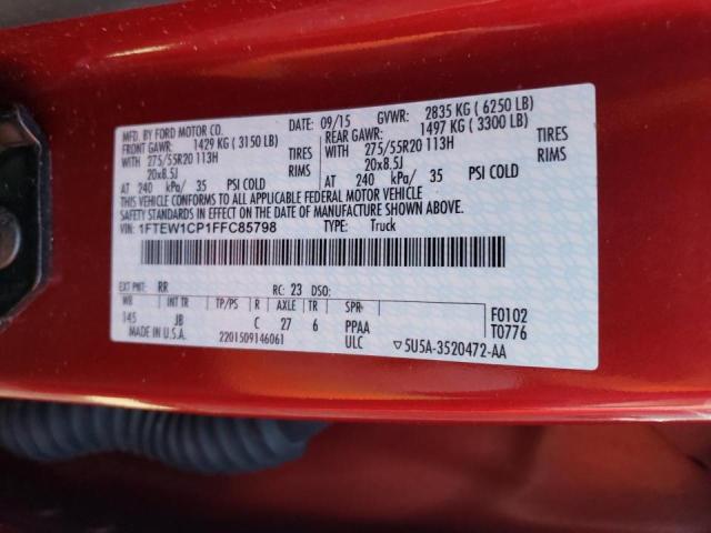 Photo 10 from auction – 2015 FORD F150 SUPER with VIN 1FTEW1CP1FFC85798