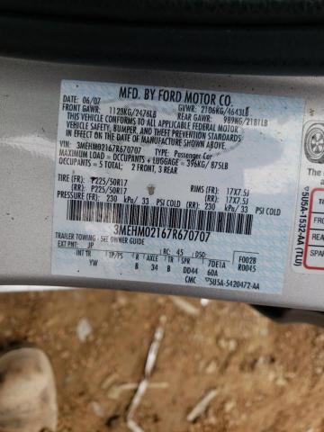 Photo 10 from auction – 2007 MERCURY MILAN PREM with VIN 3MEHM02167R670707