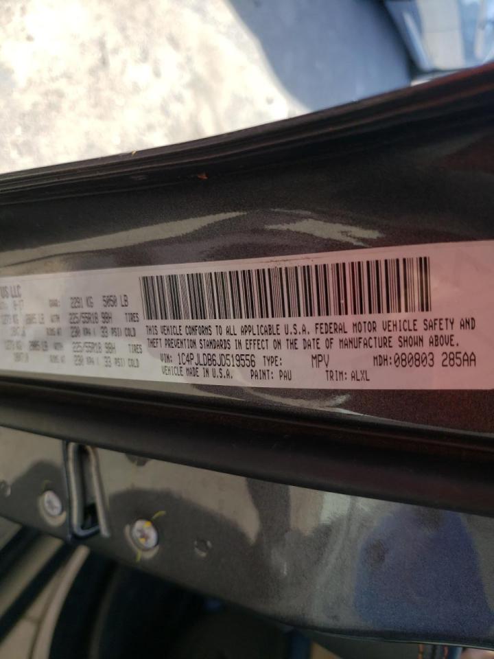 Photo 10 from auction – 2018 JEEP CHEROKEE L with VIN 1C4PJLDB6JD519556