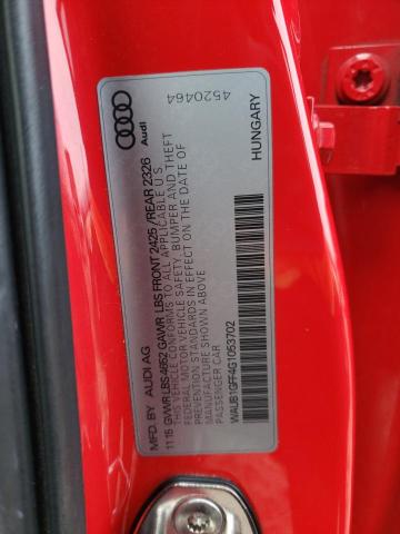 Photo 10 from auction – 2016 AUDI S3 PREMIUM with VIN WAUB1GFF4G1053702