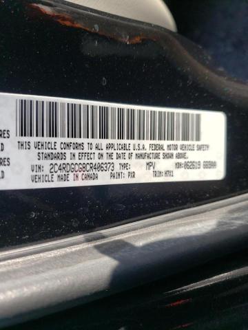 Photo 10 from auction – 2012 DODGE GRAND CARA with VIN 2C4RDGCG8CR406373