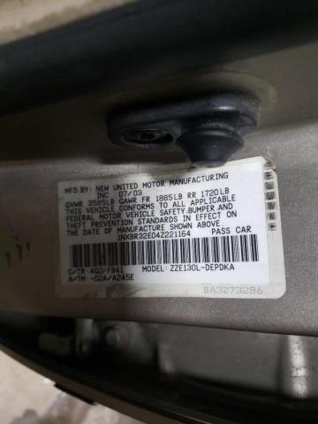 Photo 10 from auction – 2004 TOYOTA COROLLA CE with VIN 1NXBR32E04Z221164