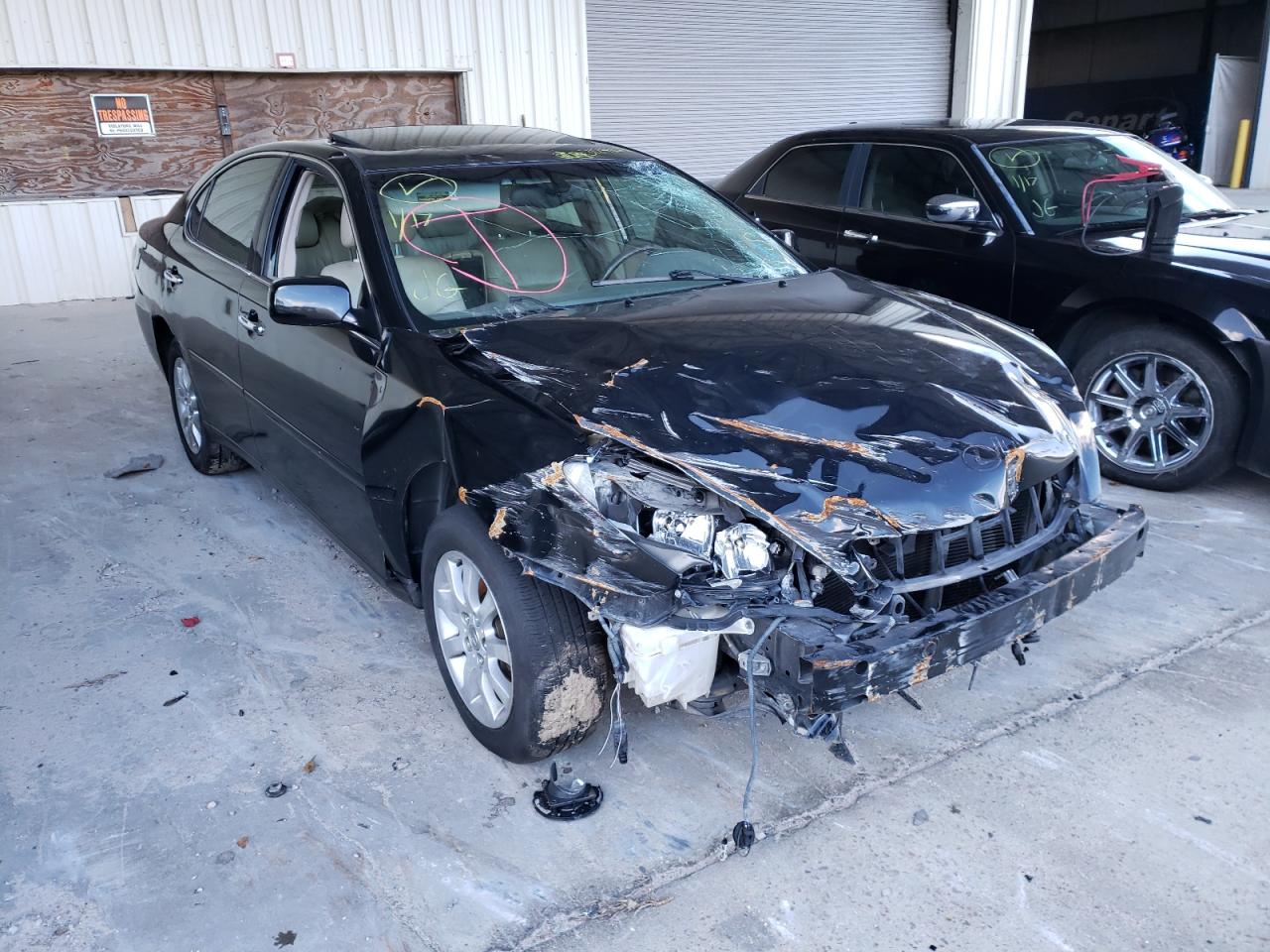 LEXUS ES 300 2003 with VIN JTHBF30G330127849 - Photo from auction