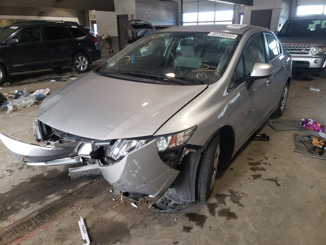 Photo 2 from auction – 2013 HONDA CIVIC LX with VIN 2HGFB2F56DH587469