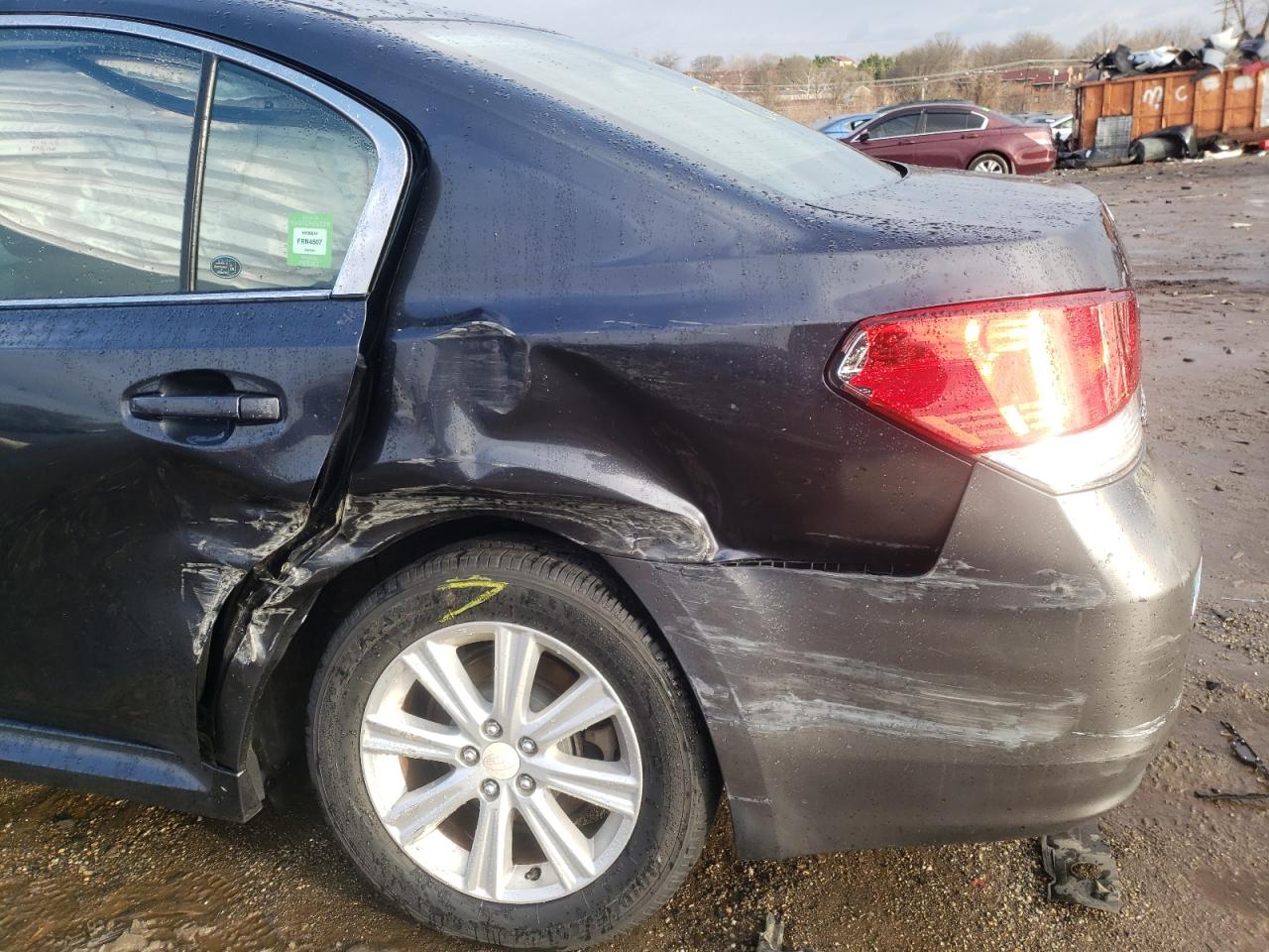 Photo 9 from auction – 2011 SUBARU LEGACY 2.5 with VIN 4S3BMBG68B3260134