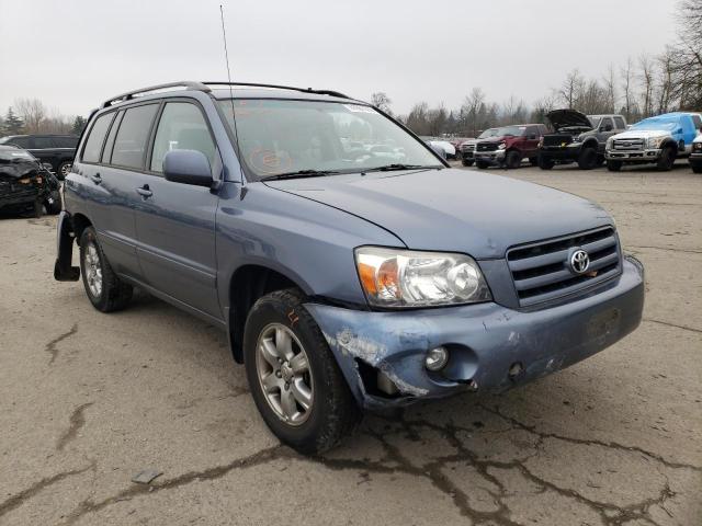 TOYOTA HIGHLANDER 2007 with VIN JTEDD21A670166375 - Photo from auction
