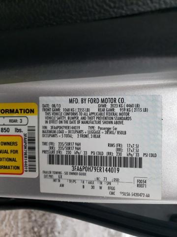 Photo 10 from auction – 2014 FORD FUSION SE with VIN 3FA6P0H79ER144019