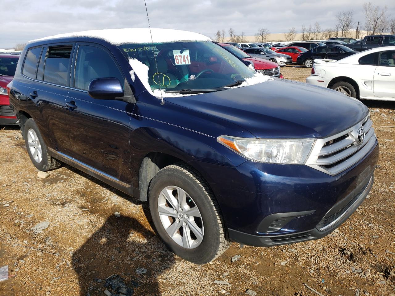 TOYOTA HIGHLANDER 2012 with VIN 5TDZA3EH5CS018418 - Photo from auction