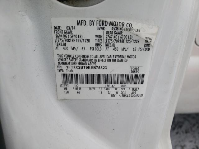 Photo 10 from auction – 2014 FORD F250 with VIN 1FT7X2BT9EEB75323