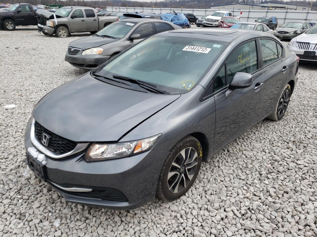 Photo 2 from auction – 2013 HONDA CIVIC EX with VIN 19XFB2F81DE202310