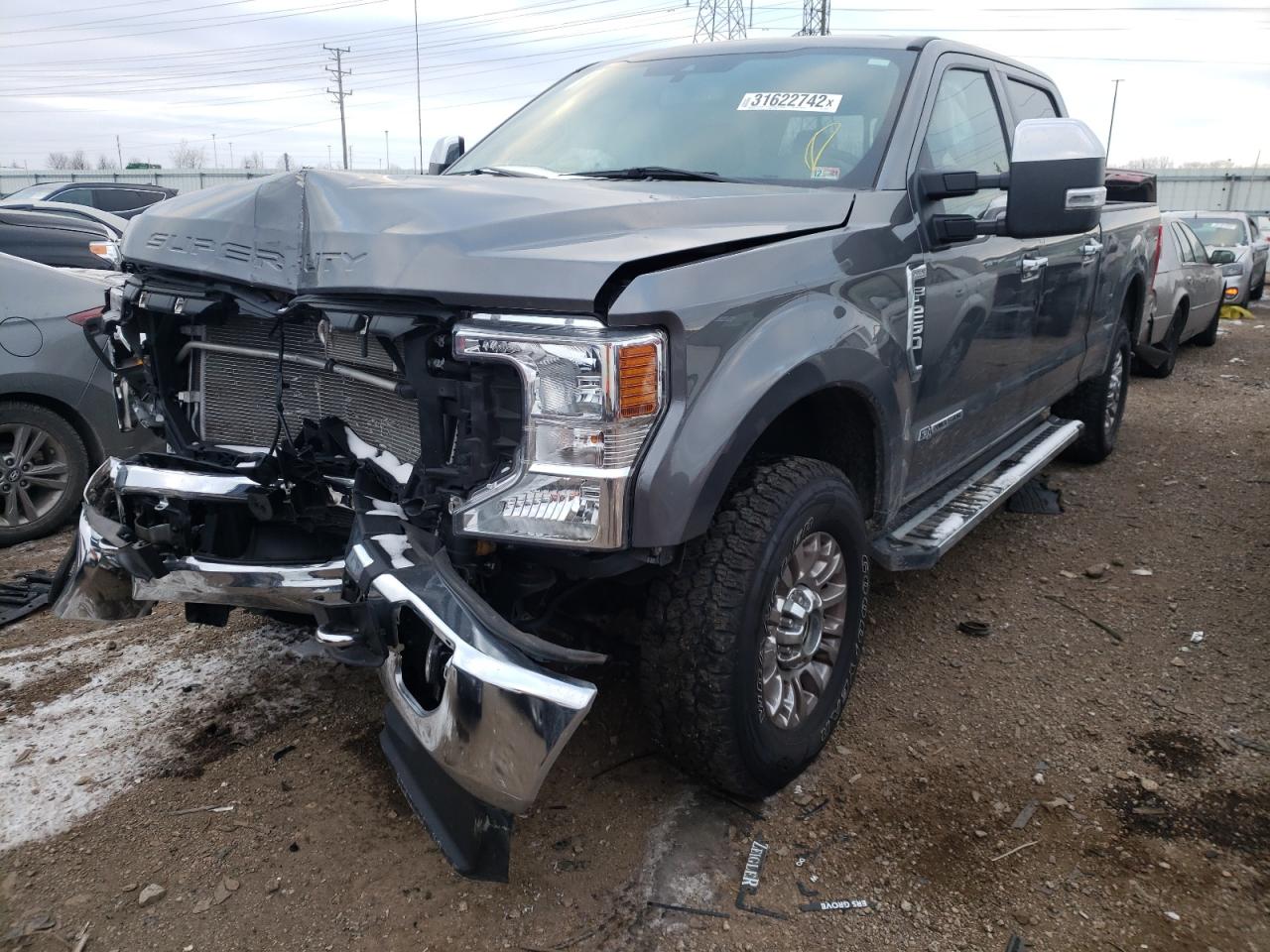 Photo 2 from auction – 2021 FORD F250 SUPER with VIN 1FT7W2BT3MEC04123