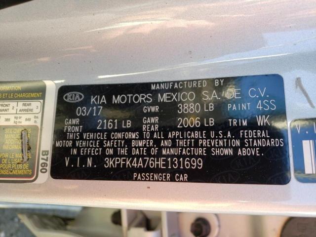 Photo 10 from auction – 2017 KIA FORTE LX with VIN 3KPFK4A76HE131699