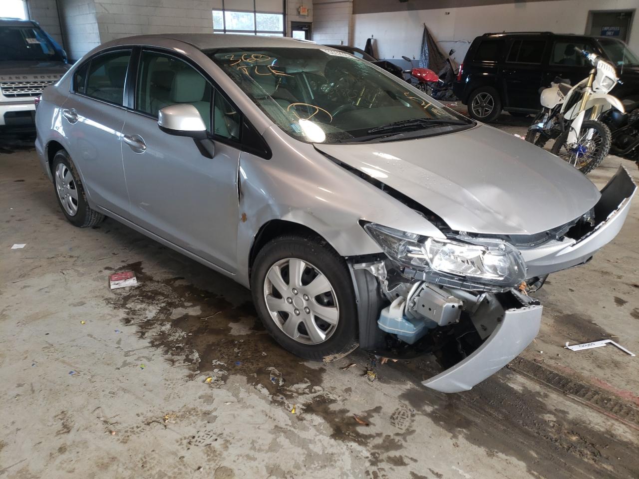 HONDA CIVIC LX 2013 with VIN 2HGFB2F56DH587469 - Photo from auction