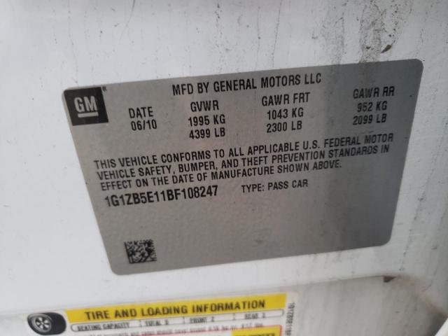 Photo 10 from auction – 2011 CHEVROLET MALIBU LS with VIN 1G1ZB5E11BF108247