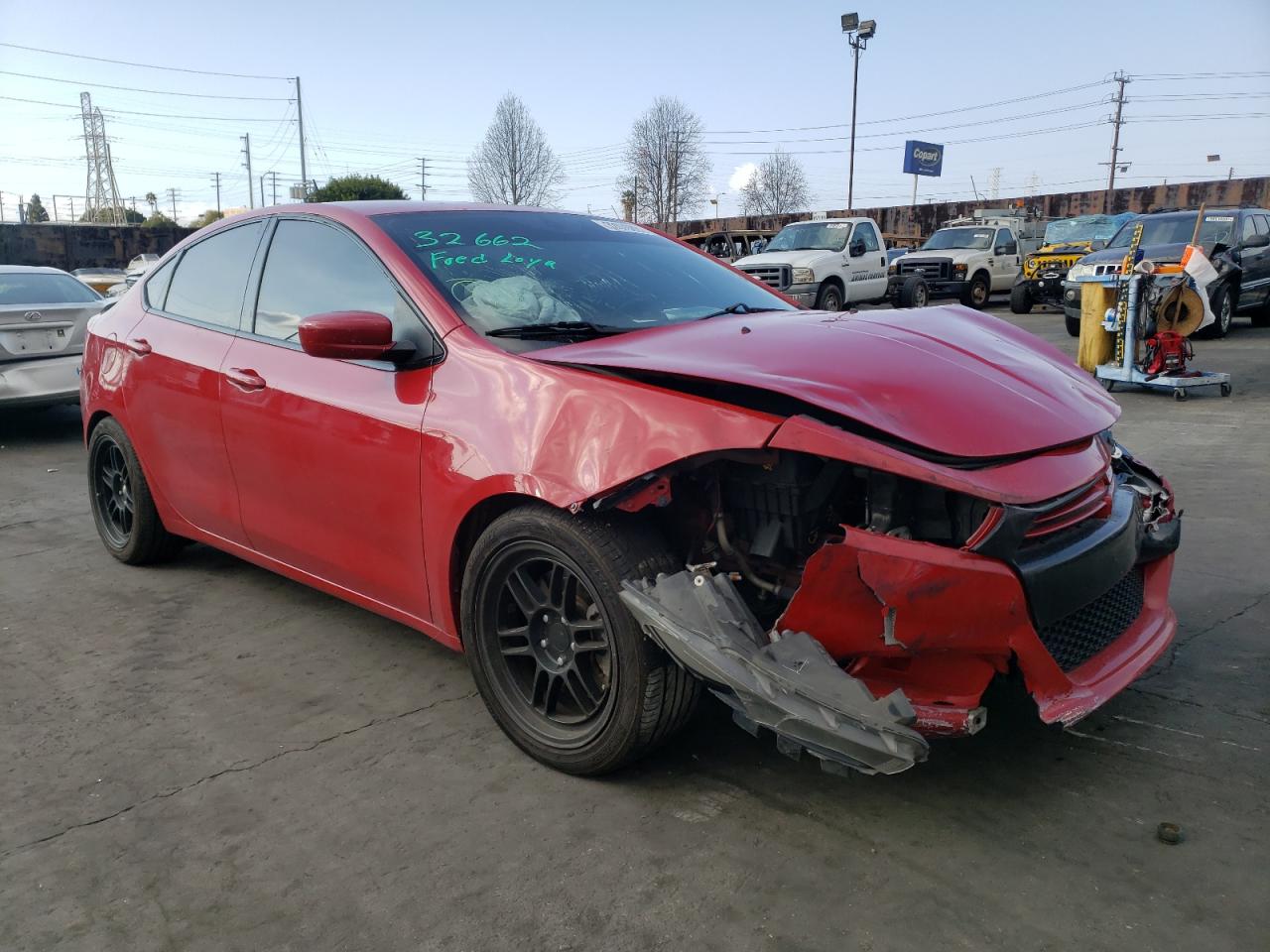 DODGE DART SXT 2013 with VIN 1C3CDFBH5DD134092 - Photo from auction