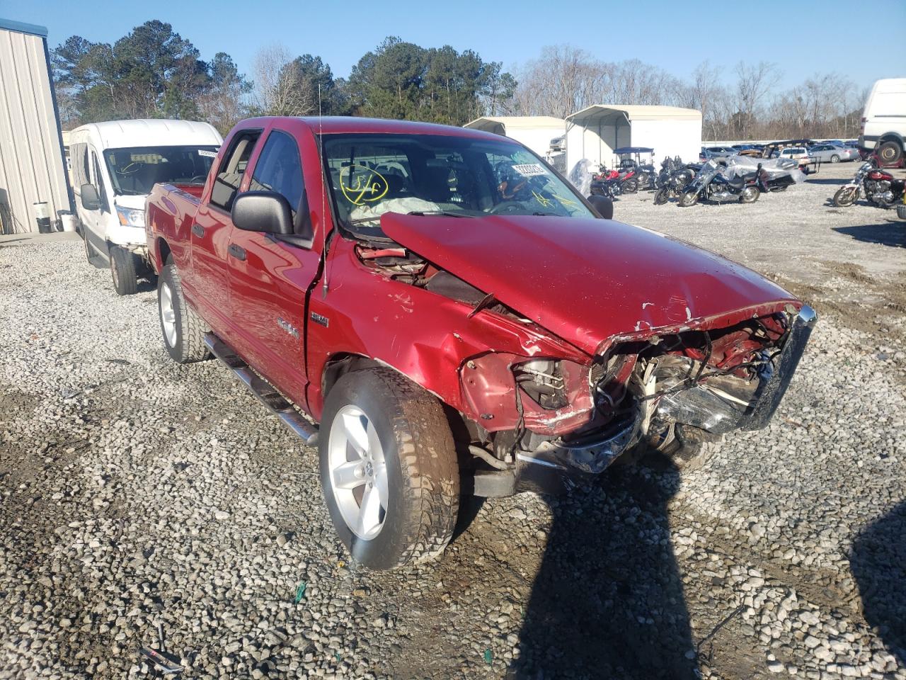 DODGE RAM 1500 S 2008 with VIN 1D7HA18208J159513 - Photo from auction
