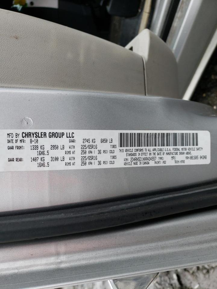 صورة رقم 10 من المزاد - 2010 DODGE GRAND CARA مع VIN 2D4RN5D1XAR434557