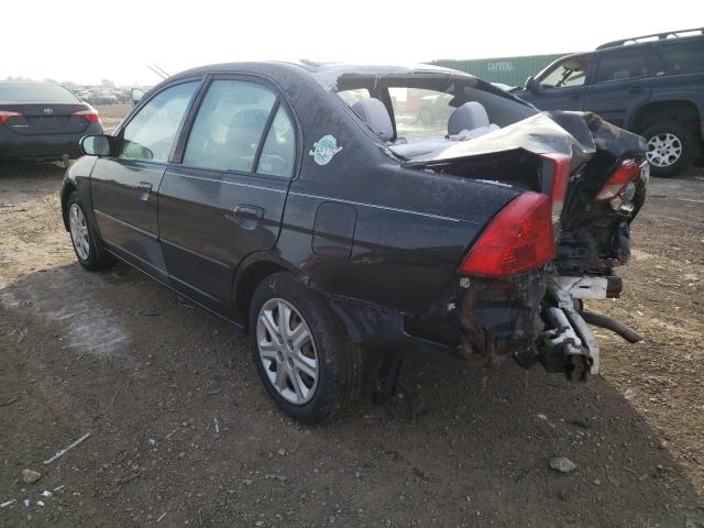 Photo 3 from auction – 2003 HONDA CIVIC EX with VIN 2HGES267X3H593335
