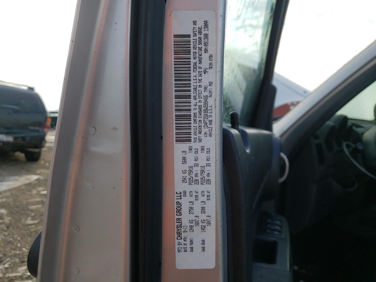 Photo 10 from auction – 2011 DODGE NITRO SE with VIN 1D4PT2GK8BW599466