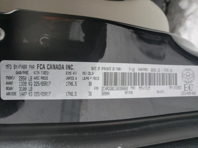 Photo 10 from auction – 2016 DODGE GRAND CARA with VIN 2C4RDGBG1GR390802