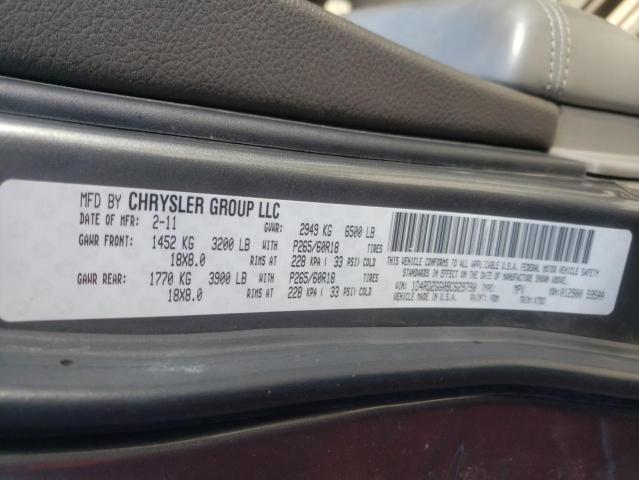Photo 10 from auction – 2011 DODGE DURANGO EX with VIN 1D4RD2GG0BC629790