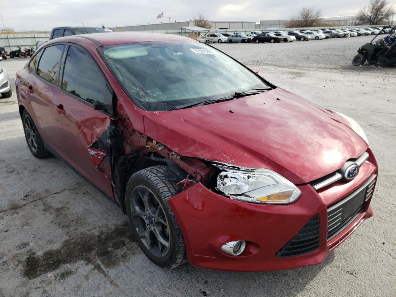 FORD FOCUS SE 2014 with VIN 1FADP3F26EL354897 - Photo from auction