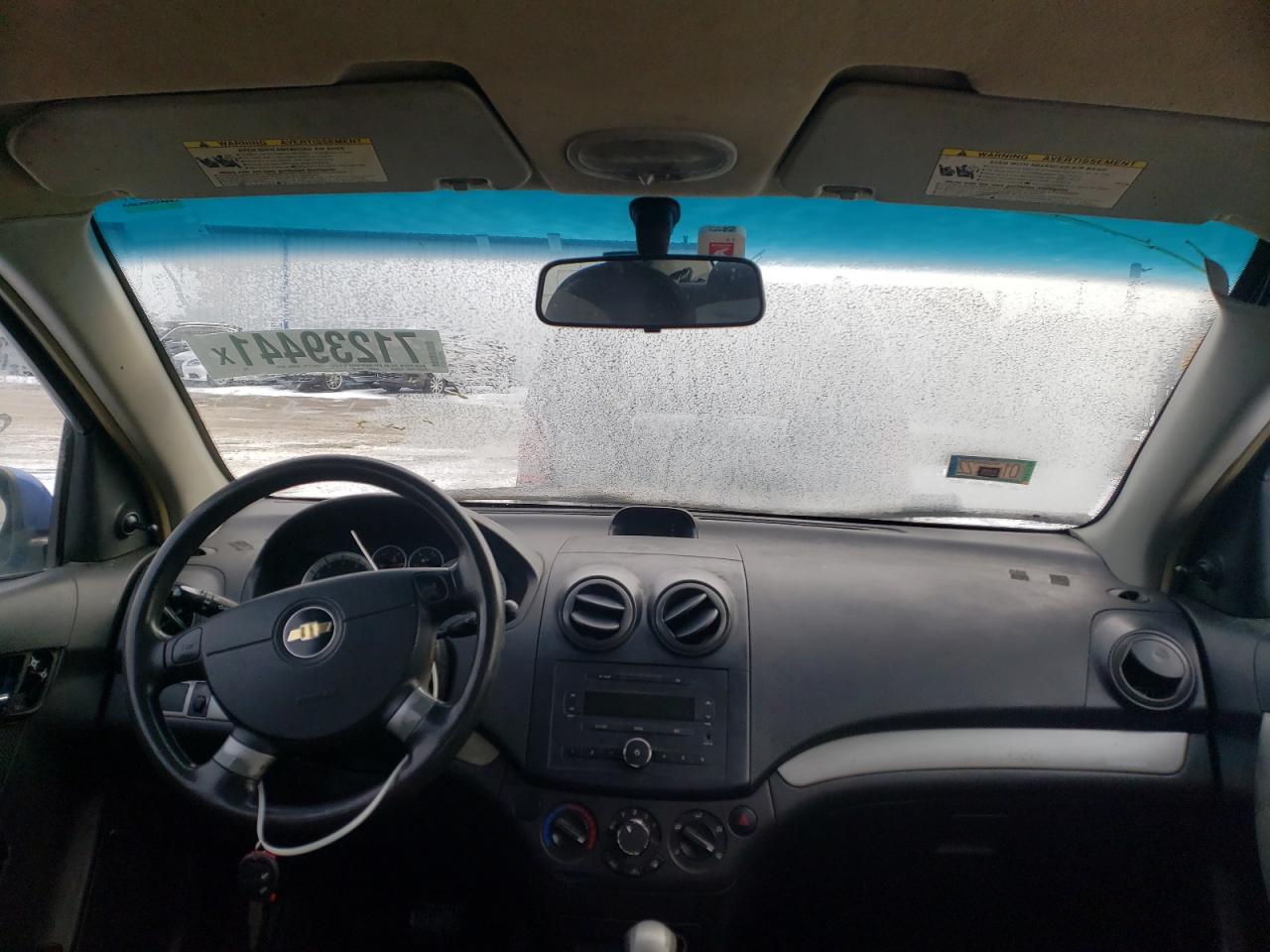 Photo 9 from auction – 2008 CHEVROLET AVEO with VIN KL1TD56688B161892