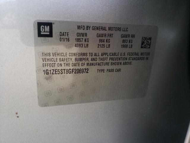 Photo 10 from auction – 2016 CHEVROLET MALIBU LT with VIN 1G1ZE5ST8GF206972