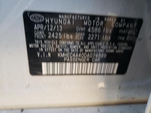 Photo 10 from auction – 2013 HYUNDAI SONATA HYB with VIN KMHEC4A40DA074889