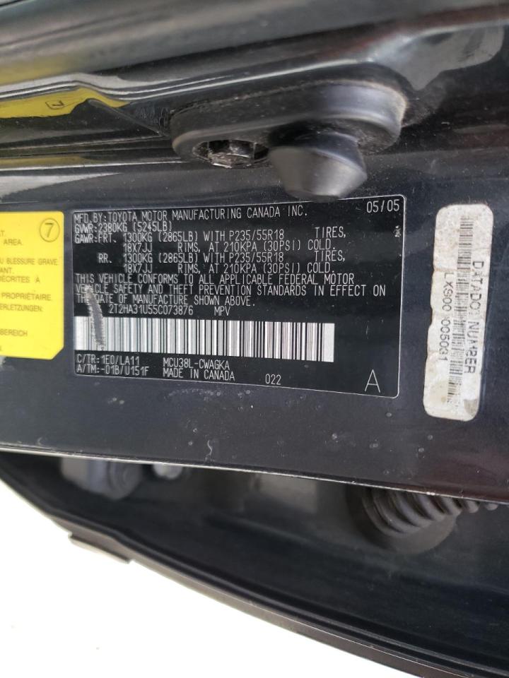Photo 10 from auction – 2005 LEXUS RX 330 with VIN 2T2HA31U55C073876