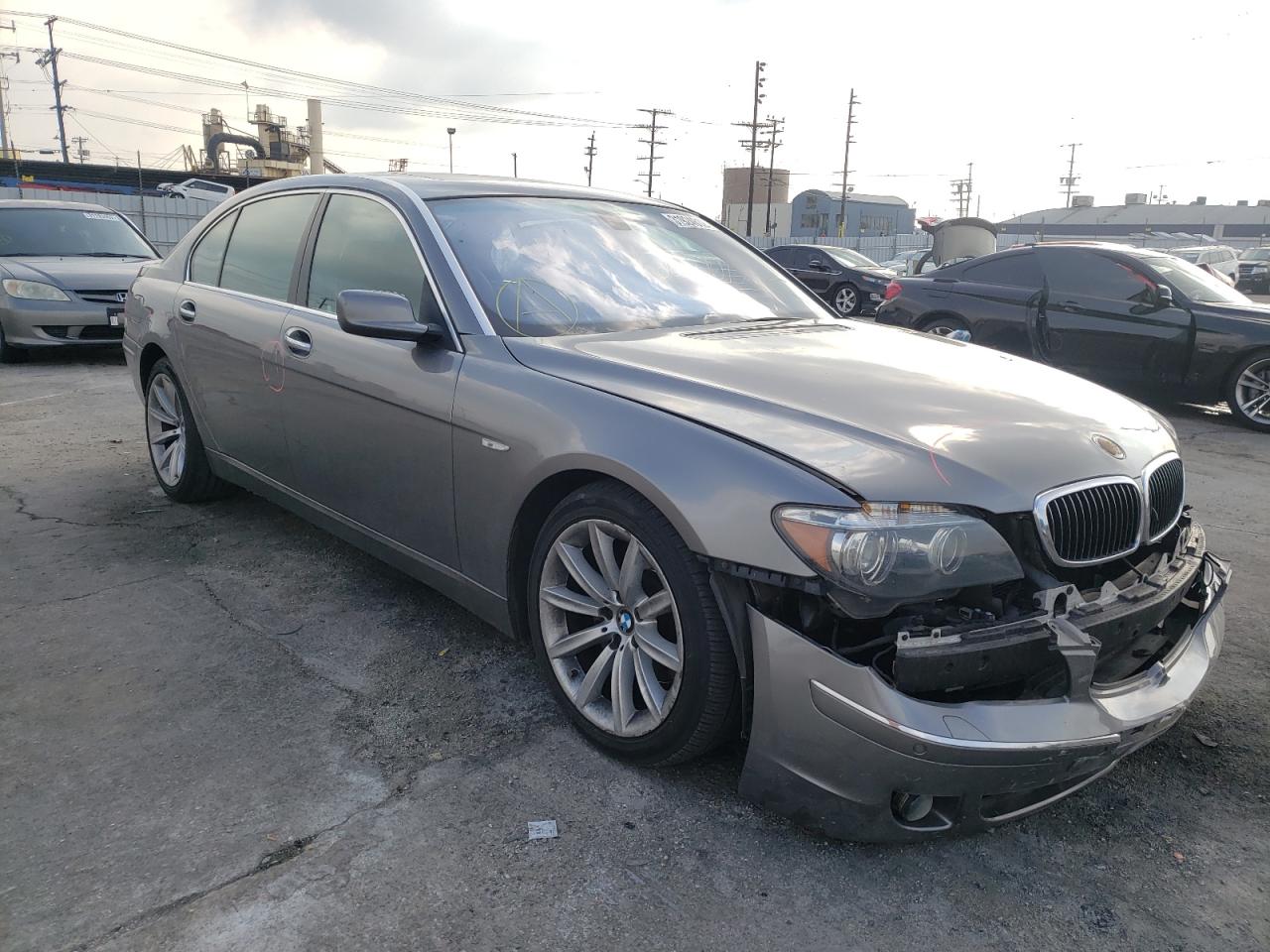 BMW 750 LI 2008 with VIN WBAHN83548DT84375 - Photo from auction